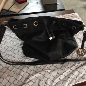 Liz Claiborne black bucket bag